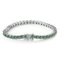 DEF Color VVS Moissanite Tennis Bracelet – 4mm Round Brilliant | 925 Sterling Silver | GRA Certified